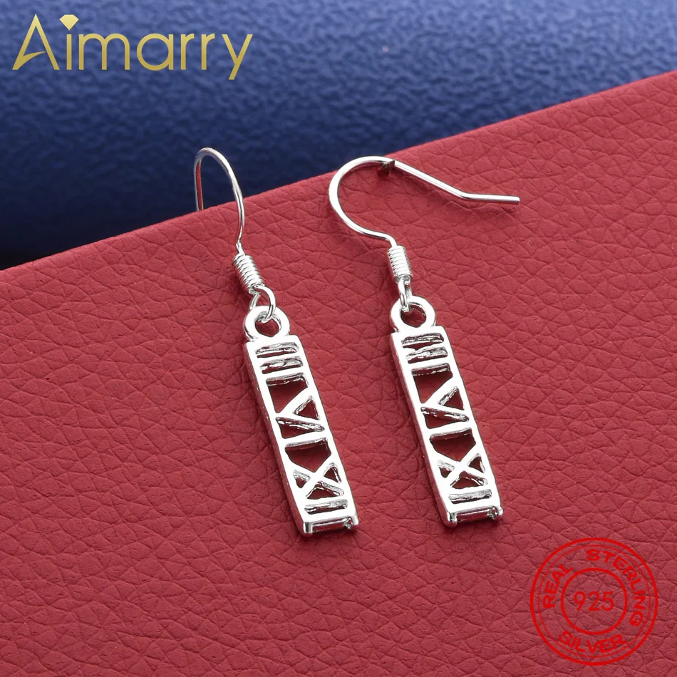

Women Lady Lovely Fashion High Quality 925 Sterling Silver Ball Party Roman Numerals Dangle Earring Jewelry Factory Price