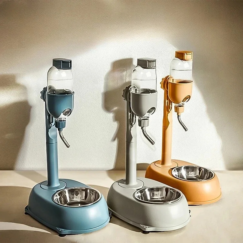 Bebedero agua para perros, dispensador agua con boca no húmeda, cuenco alimentación colgante automático, botella  agu