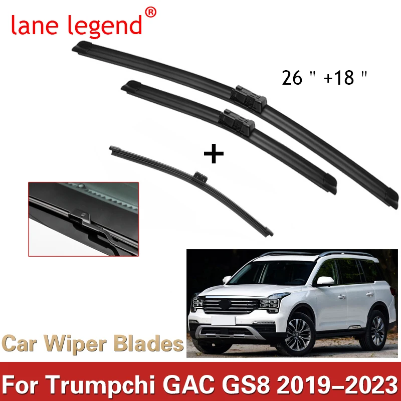 Wiper Blades For Trumpchi GAC GS8 2019 2020 2021 2022 2023 Car Accessories Front Rear Windscreen Wiper Blade Brushes Cutter