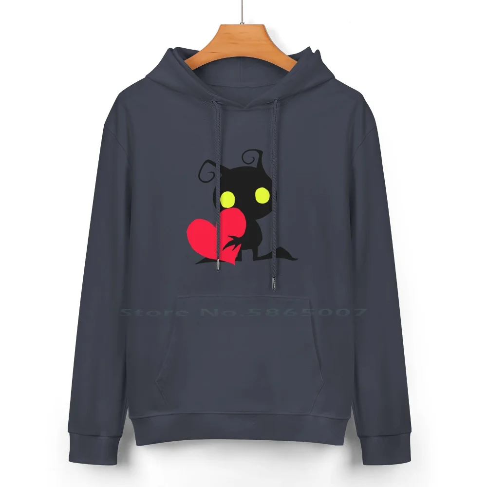 Heartless Pure Cotton Hoodie Sweater 24 Colors Heartless Kingdom Hearts Videogames Anime Sora Riku Kairi 100% Cotton Hooded