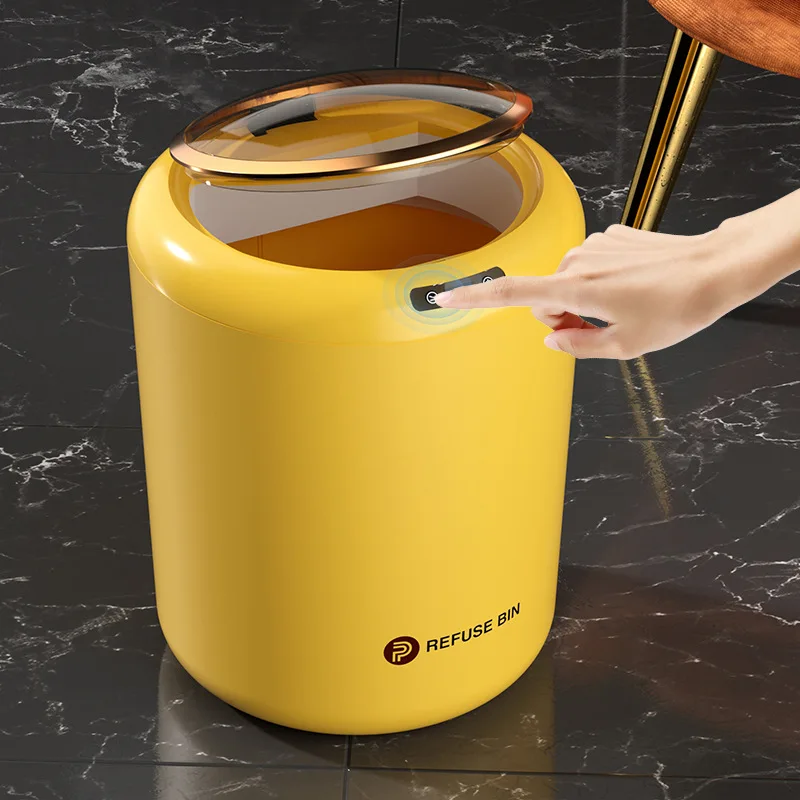 

15L Smart Induction Trash Can Electric Induction Dustbin Waterproof Wastebasket Automatic Waste Bin For Kitchen Bathroom Garbage