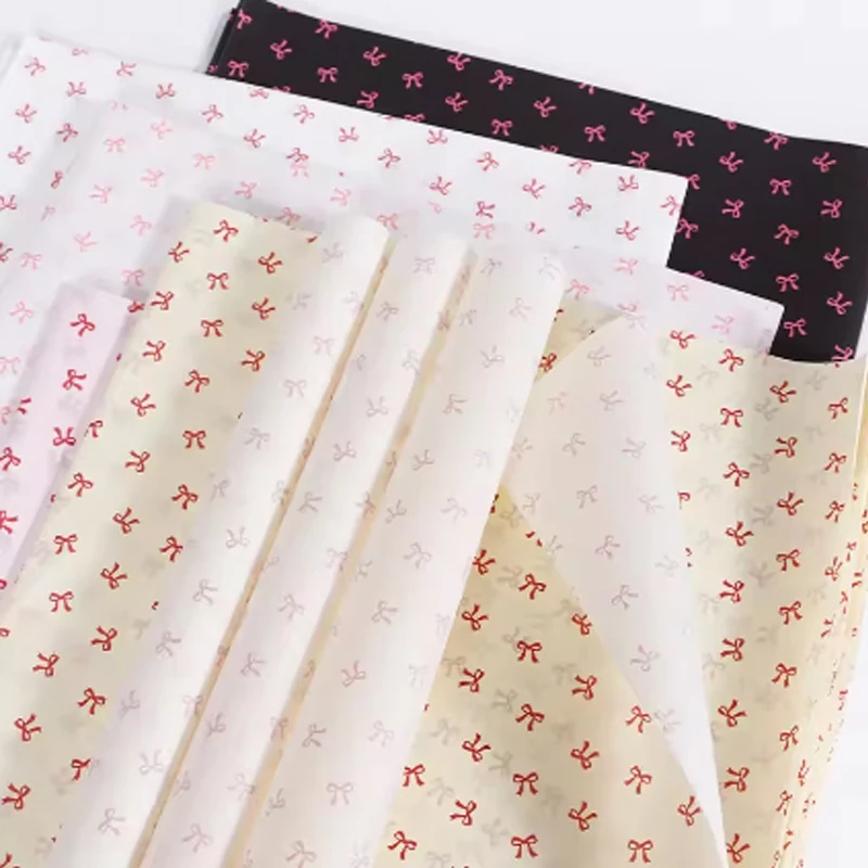 

20sheets 50x70cm Bow Tissue Parper Printed Flowers Wrapping Floral Paper Packaging PaperKnot Ins Korean Gift Rose Packing Parper