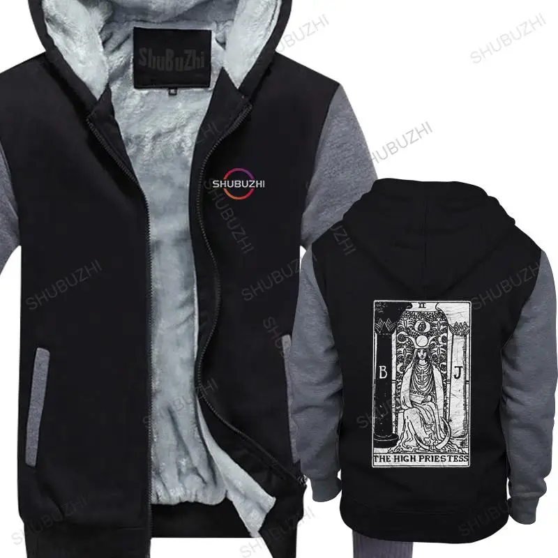 new The High Priestess Tarot Card Major Arcana Fortune Telling Occult thick Men Pure Cotton hoodies long Sleeve hoody Merch