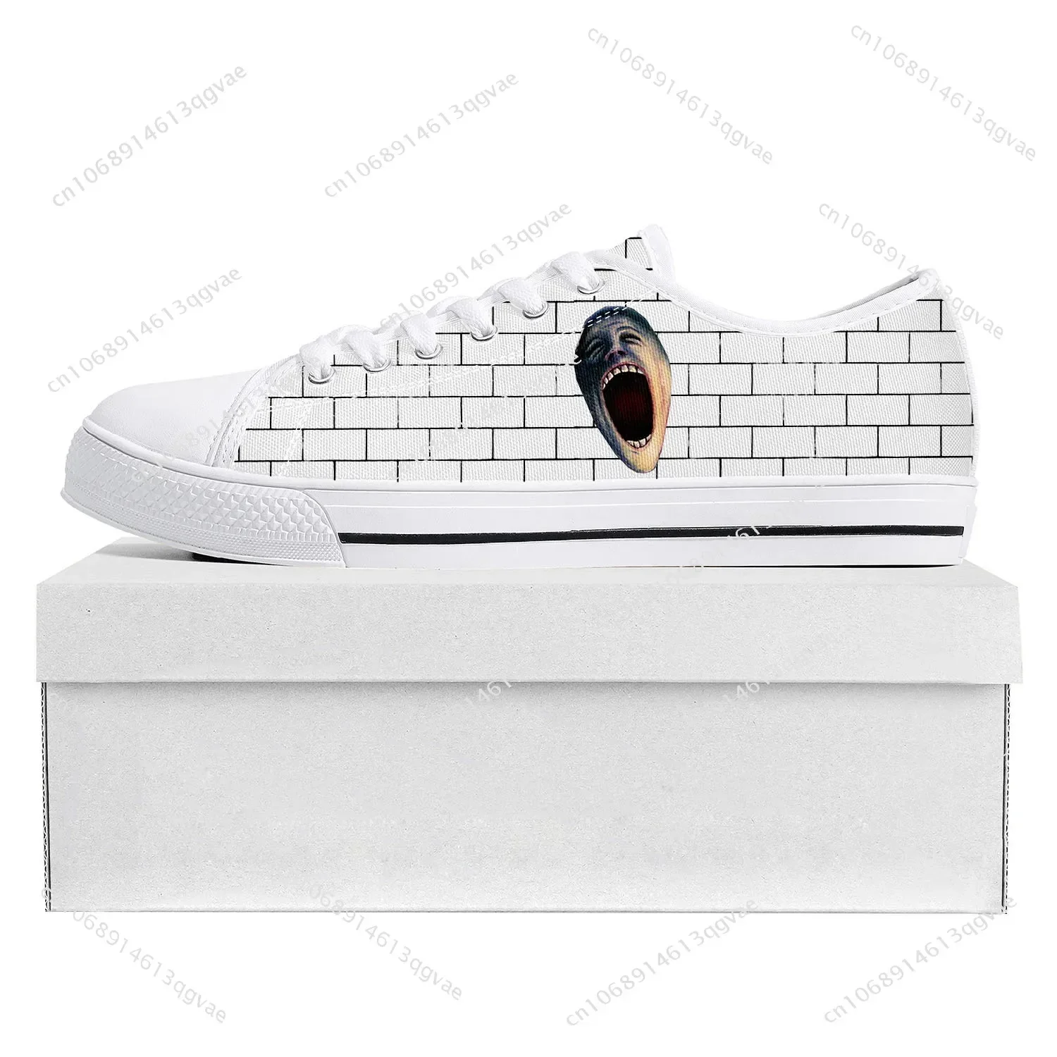 

We'Re Pink Just Two Lost Souls The Wall Low Top Sneakers Floyd Mens Womens Sneaker Couple Custom Shoes