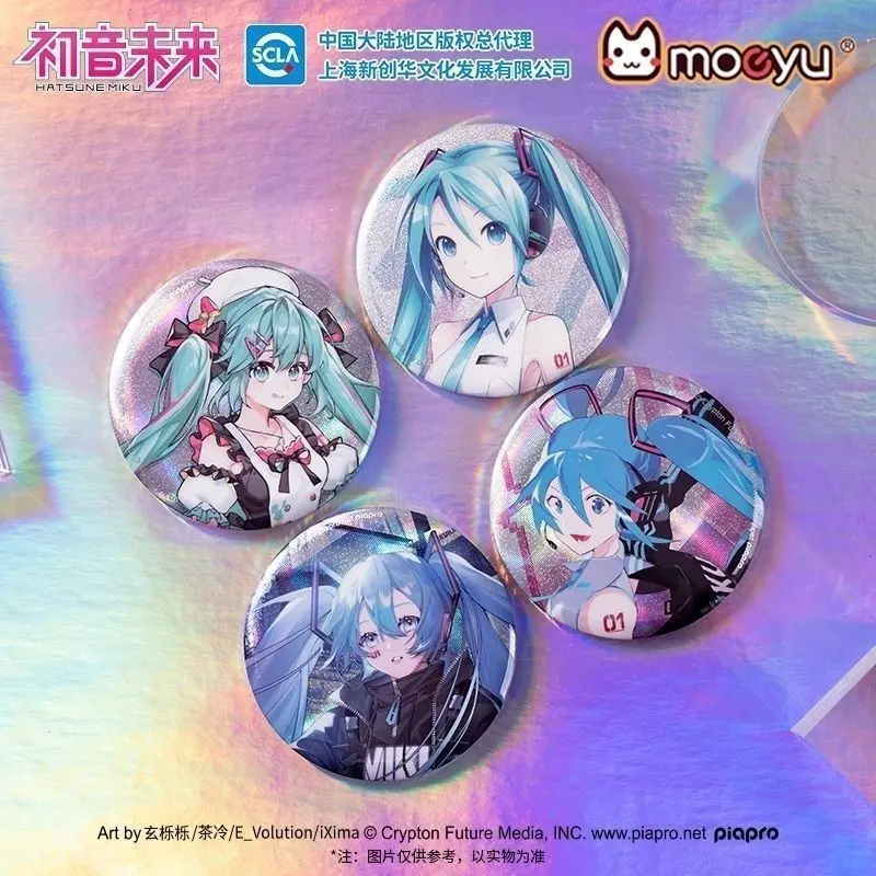 

В наличии подлинный официальный Hatsune Miku функциональный стиль граффити проводник 75 мм значок аниме Miku Acg украшения коллекционные предметы