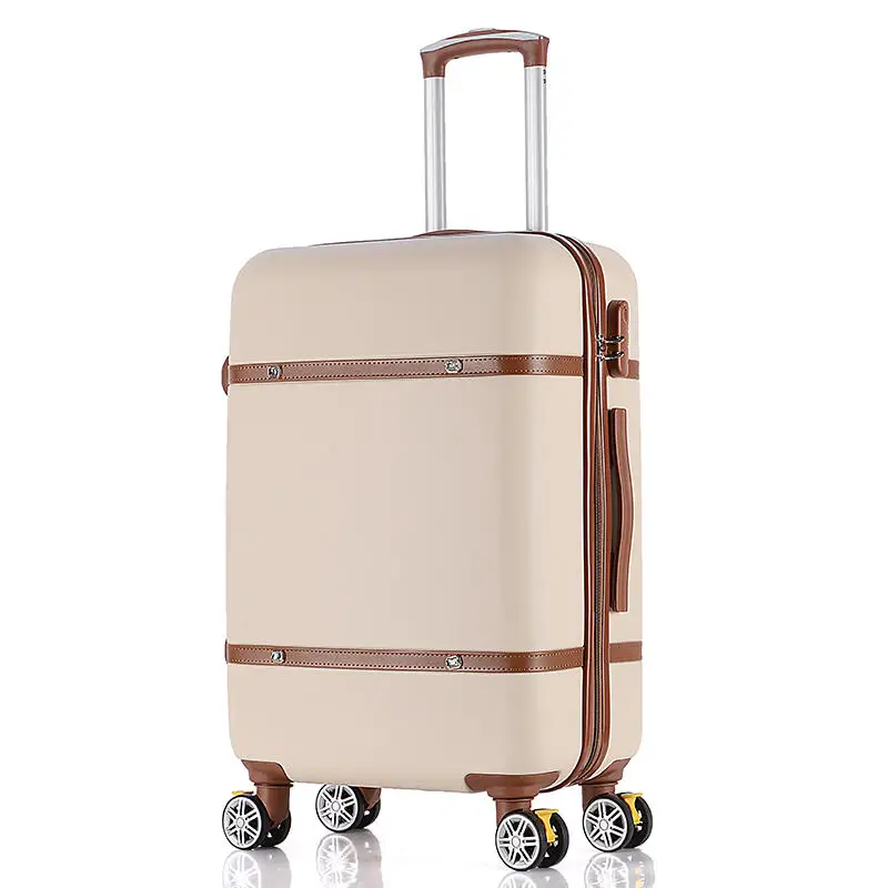 2023 New vintage luggage female 20 "small boarding box pull rod box 24 combination box male travel box student