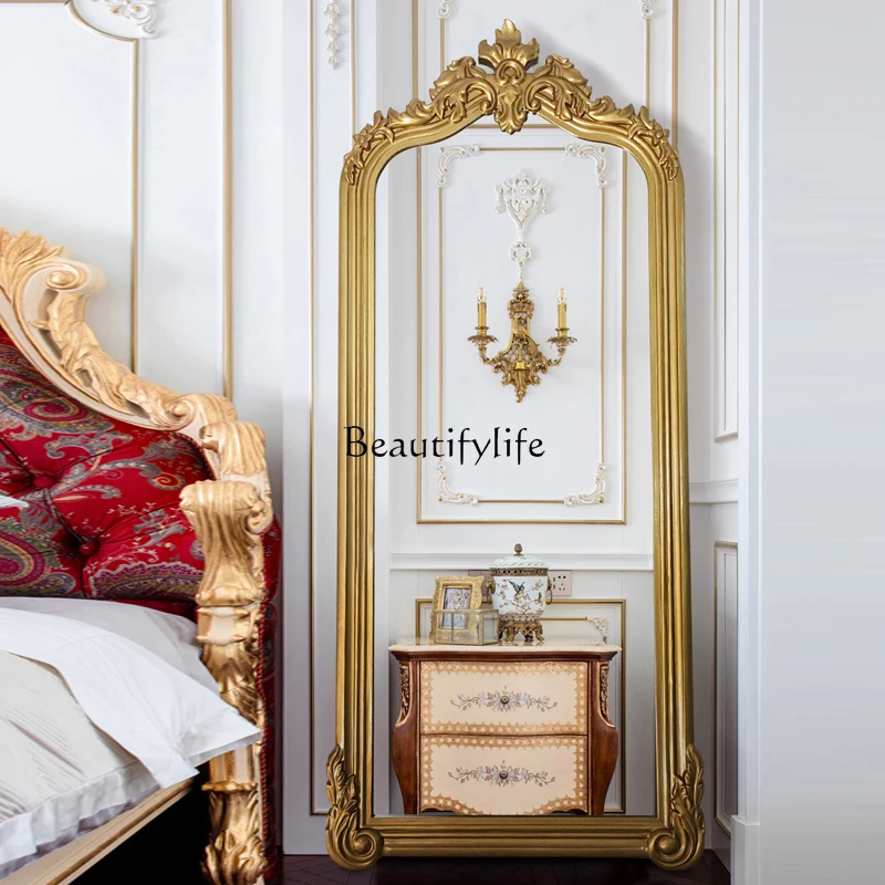 

Cloakroom fitting full-body mirror, artistic style wall-mounted floor-to-ceiling mirror