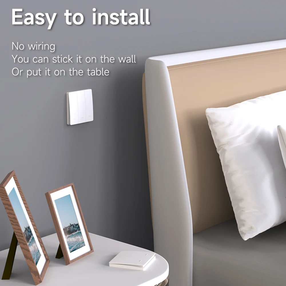 Battery Free RF433 Household Wireless Wall Switch Wiring Free Self Generating Kinetic Energy Panel Waterproof Lighting Switches