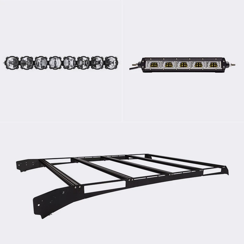 

F150 modified 15-19 roof KC spotlights with luggage rack off-road searchlight lighting