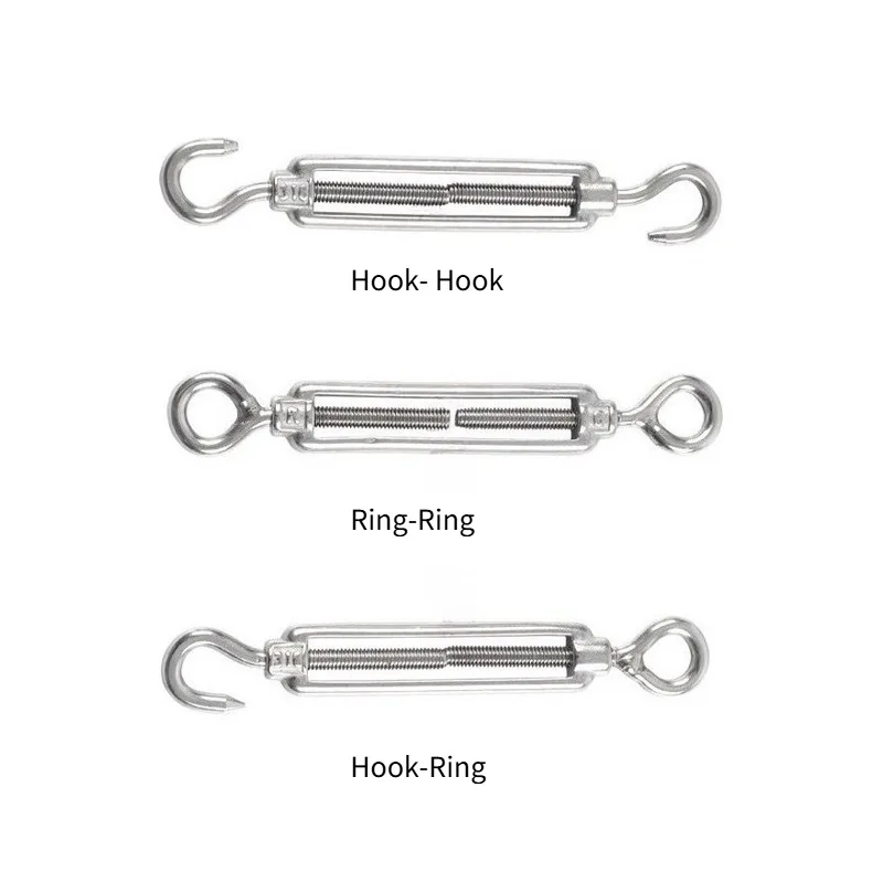 

1pc 316 Stainless Steel Split Screw Wire Rope Tensioner M4 M5 M6 M8 M10 M12 M14 M16 M20 For Wire Rope Tensioning And Adjustment