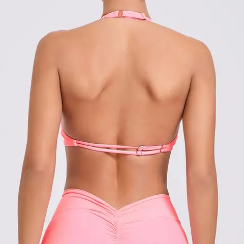 8 best sales गुलाबी स्पोर्ट्स ब्रा - №5