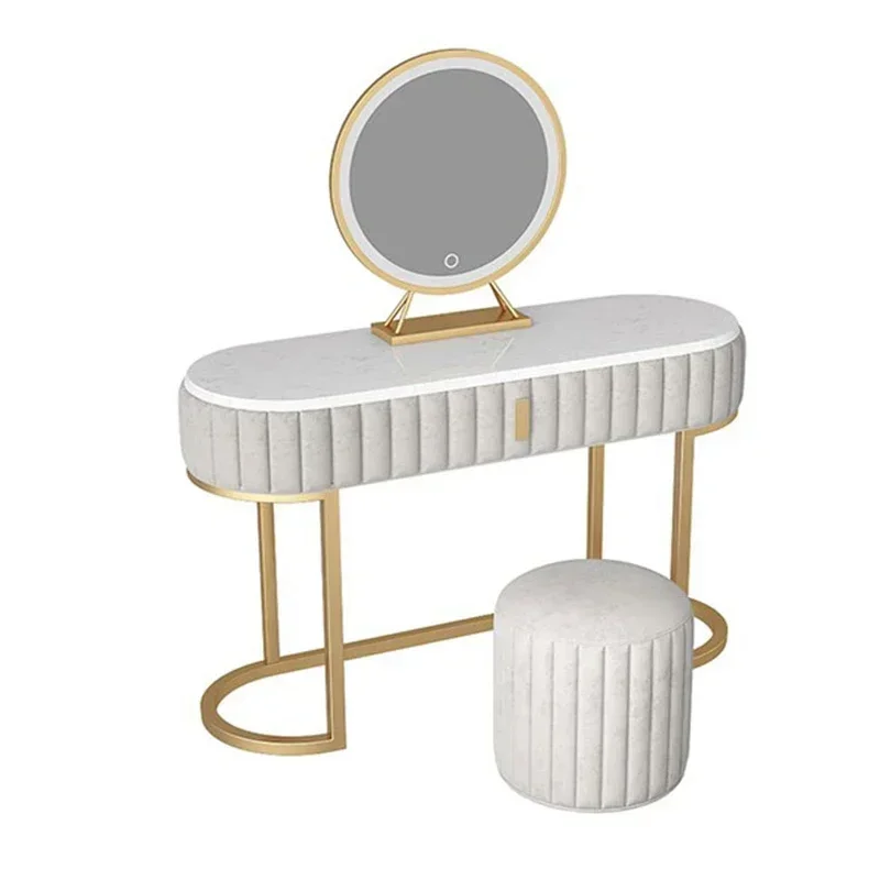 

Nordic Storage Dressing Table Natural Gray Stool Women Girls Dressing Table Living Room Hotel Comoda Pra Quarto Furniture