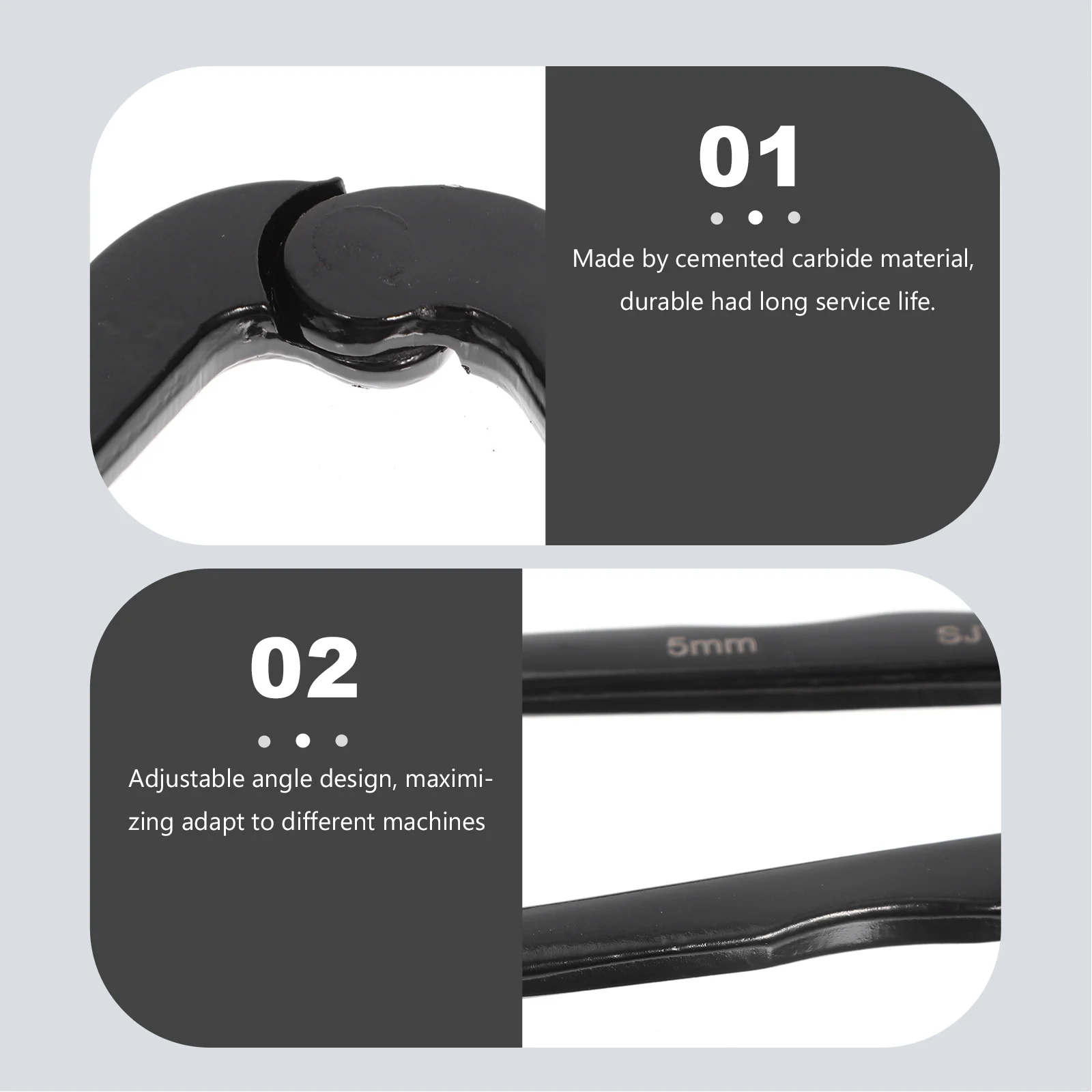 5 مللي متر المهنية جولة الجوز قابل للتعديل زاوية مطحنة وجع دبوس المفك قابل للتعديل دبوس المفك أداة مفتاح الربط لإصلاح السيارات