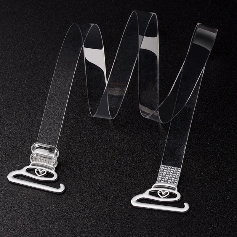 1 пара летних женских прозрачных бретелей для бюстгальтера, силиконовые аксессуары для бюстгальтера, бретельки для бюстгальтера, женские регулируемые невидимые бретели с крючком