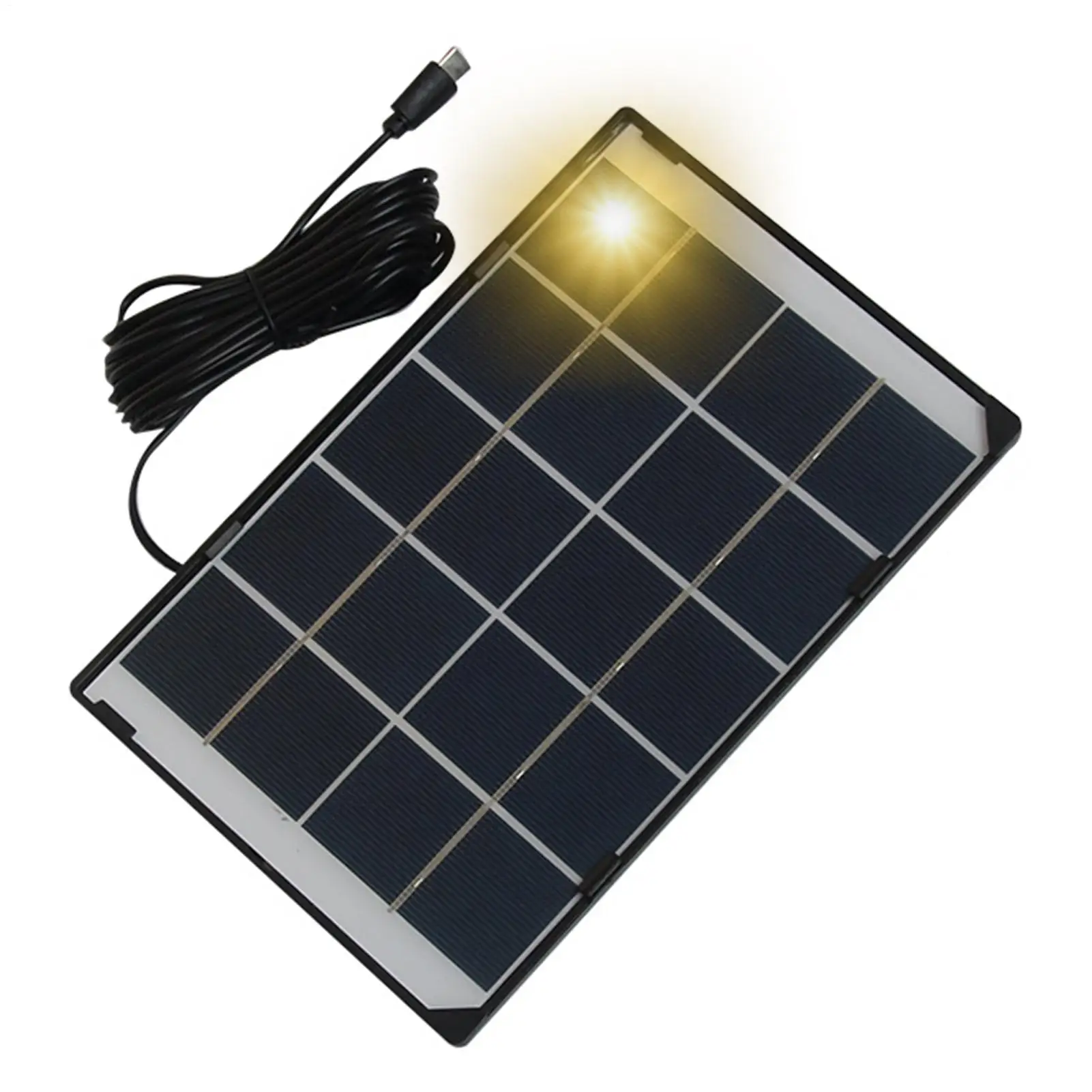 Solarpanels 30W 5V Tragbare, verstellbare Halterung Powerbank Outdoor-Überwachungskamera-Ladepanel für Handys, Laternen und Ventilatoren
