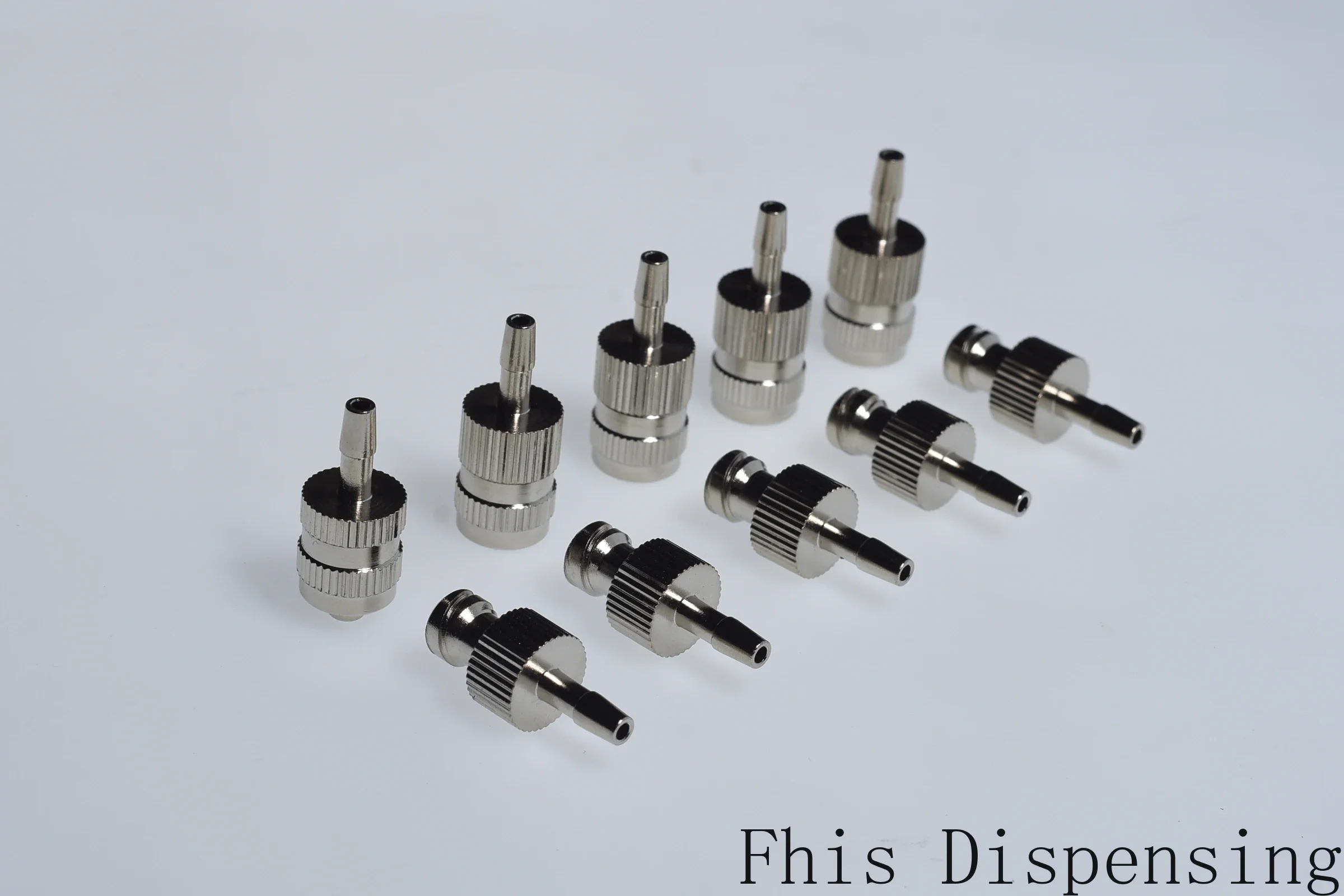 8*10 PVC Pipe Metal Nickel Plated Brass Dispensing Fittings Luer Lock Cannula Systems