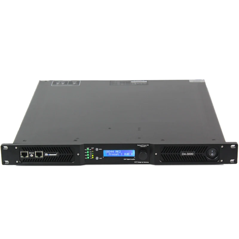 D4-3000 DSP FIR 4 Channel 3000W Pa Amplifier Professional High Power Digital Amp Amplifier