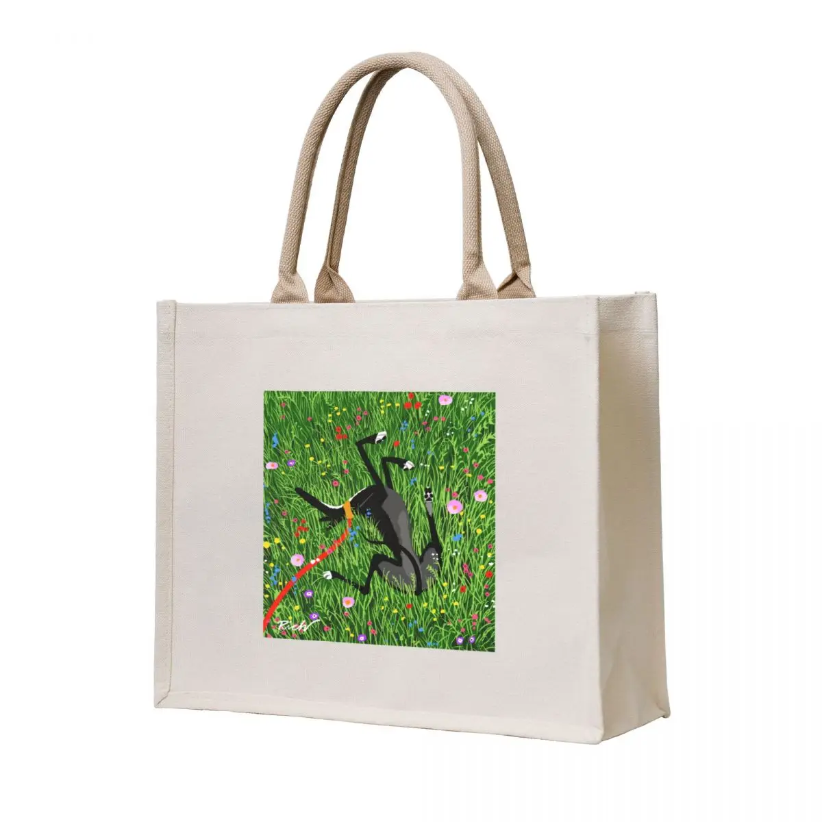 

Roaching in the Wildflowers Tote Bag Lady bag reusable grocery bags Women's shopping bag tote university