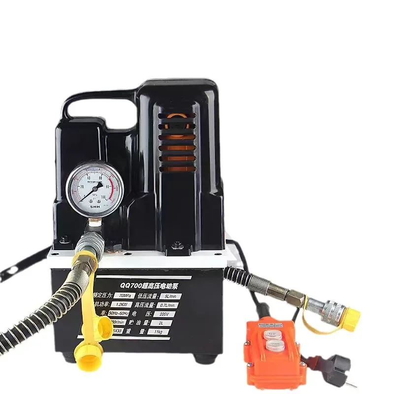 

QQ-700 Mini Hydraulic Pump Portable Electric Hydraulic Ultra High Voltage Electric Single Circuit Electric Oil