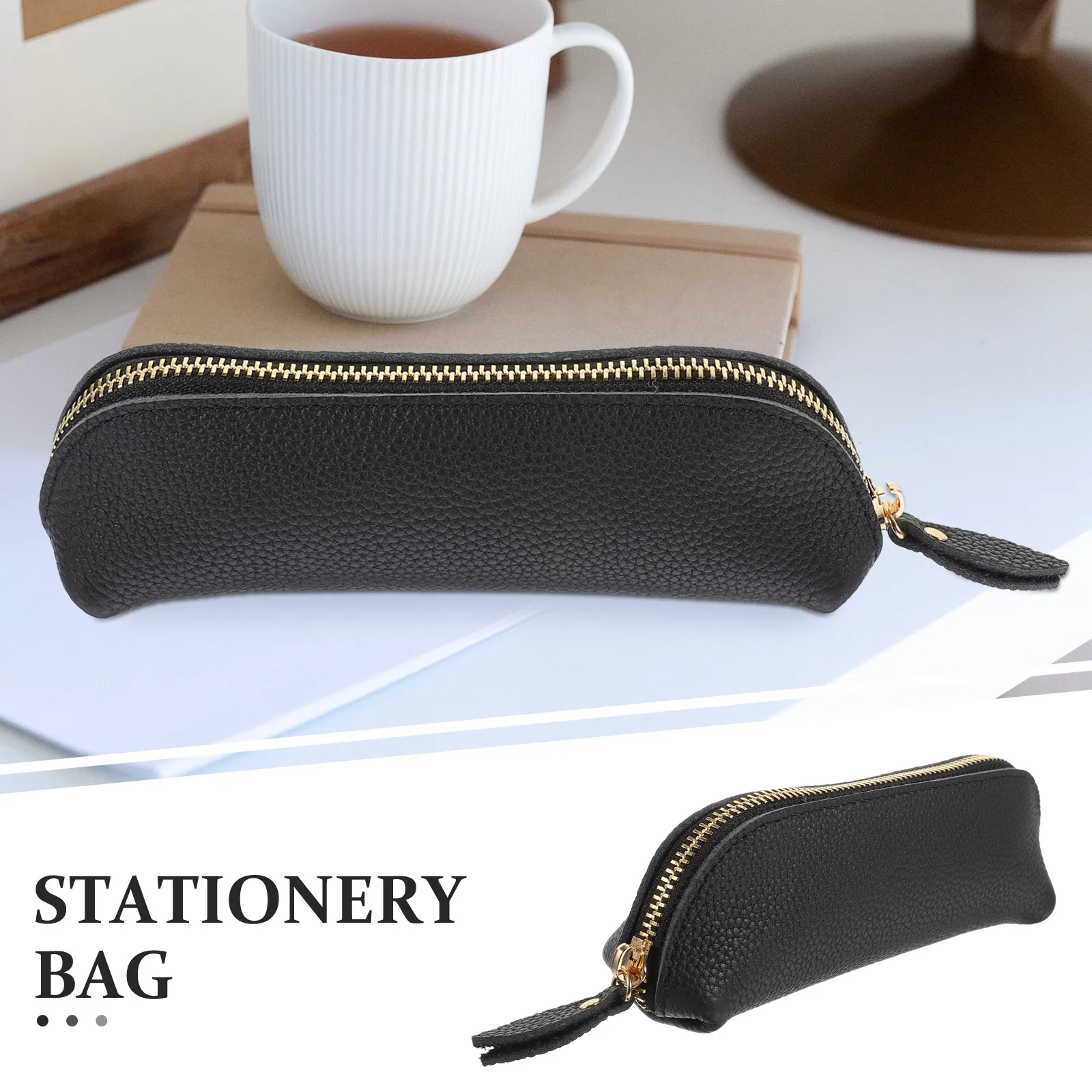 

Large Capacity Bag For Women Slim Aesthetic Pencil Pouch Stationery Organizer School Supplies Adult College Students