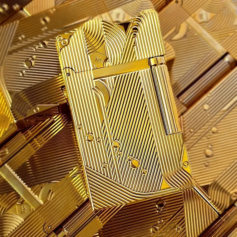 

Золотые калории, сон, узор русалки, винтажная зажигалка, газовая зажигалка для курения сигарет, классический звук, металлические зажигалки, огонь, мужской Gfit