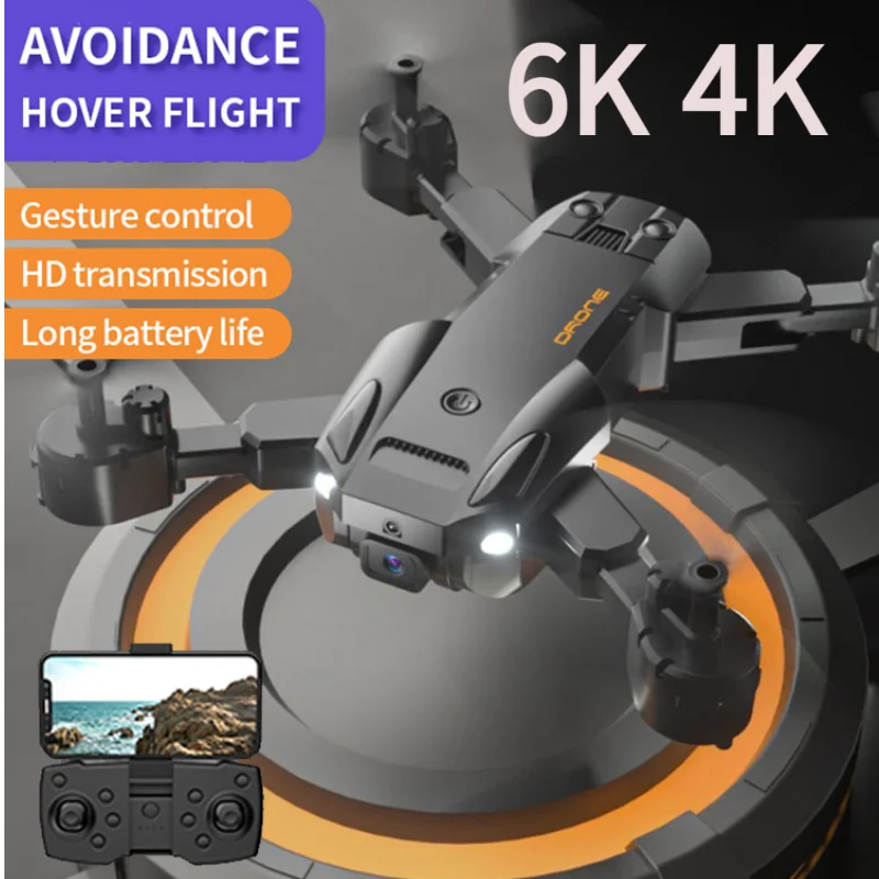 Q6 6K 4K Camera RC Drone Wifi Fpv Drones Photography Obstacle Avoidance Quadcopter Remote Control Aircraft Helicopter Toys Boy