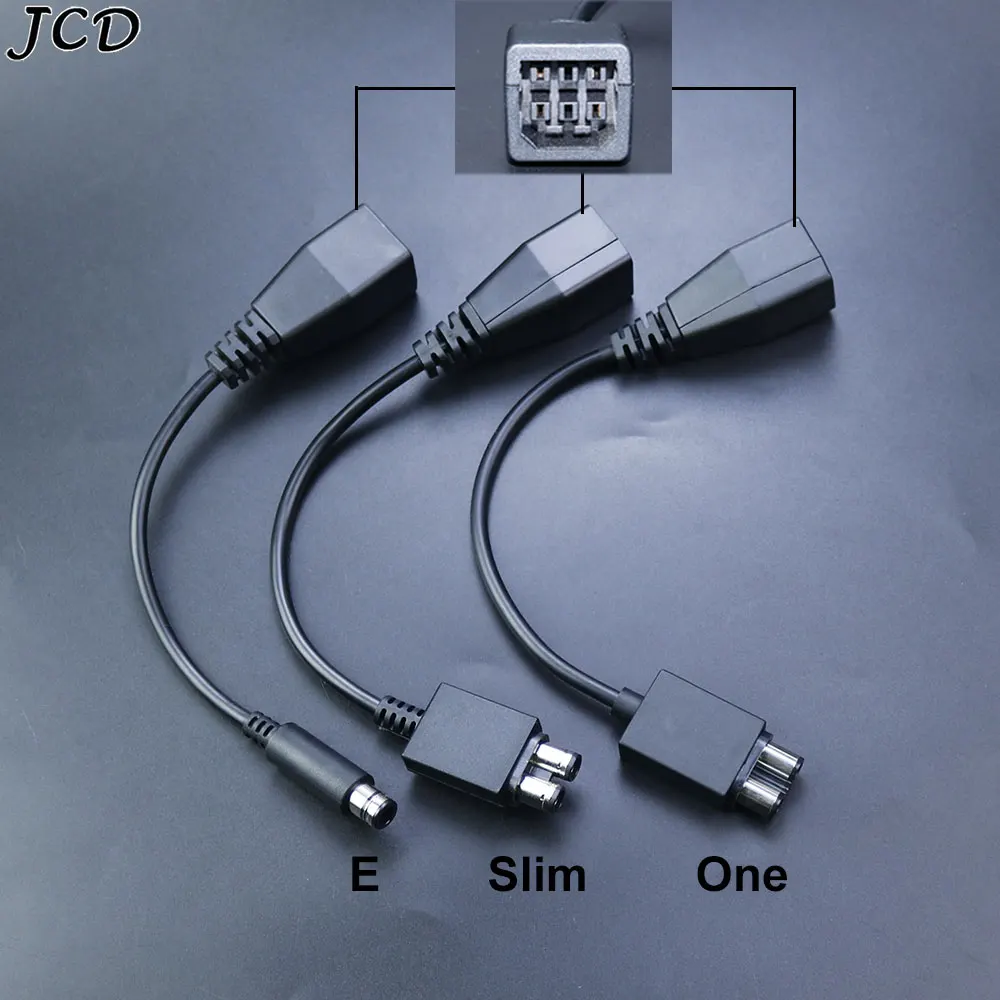 JCD For Microsoft Xbox 360 To Xbox 360 Slim/XboxOne /XBOX360 E AC Adapter Power Supply Cable Transfer Cable Converter Cord