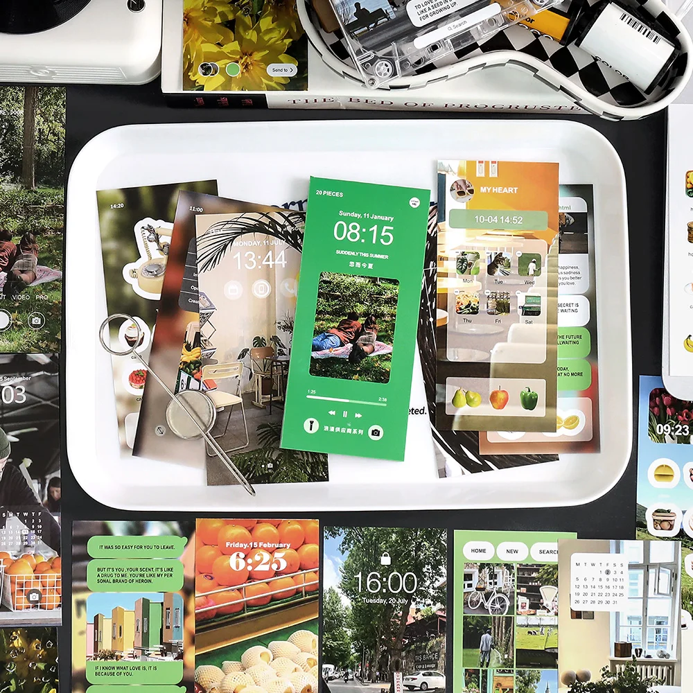 4Packs/Lot Romantische Leverancier Serie Retro Label Sticker