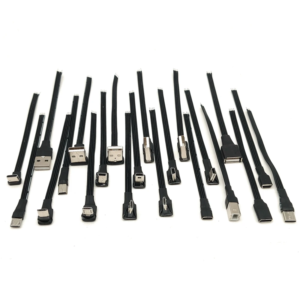 لتقوم بها بنفسك المصغّر USB type-c mini 2.0 ذكر التوصيل أنثى وصلة مرفاع 4 دبوس تمديد سلك كابل الحبل شحن الطاقة نقل البيانات