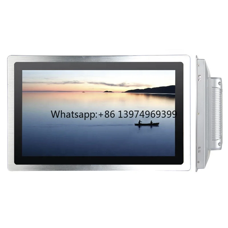 IP65 Full Flat Hd Wall Mount Open Frame Waterproof Pos LCD TFT Panel Embed Industrial Capacitive Touchscreen Monitor