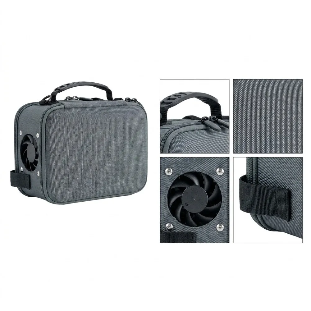 Fence Mounted Multi Functional Bag With Cooling Fan And Sunshade For DJI Action For Insta360 X6 Camera Storage Stand Accessories