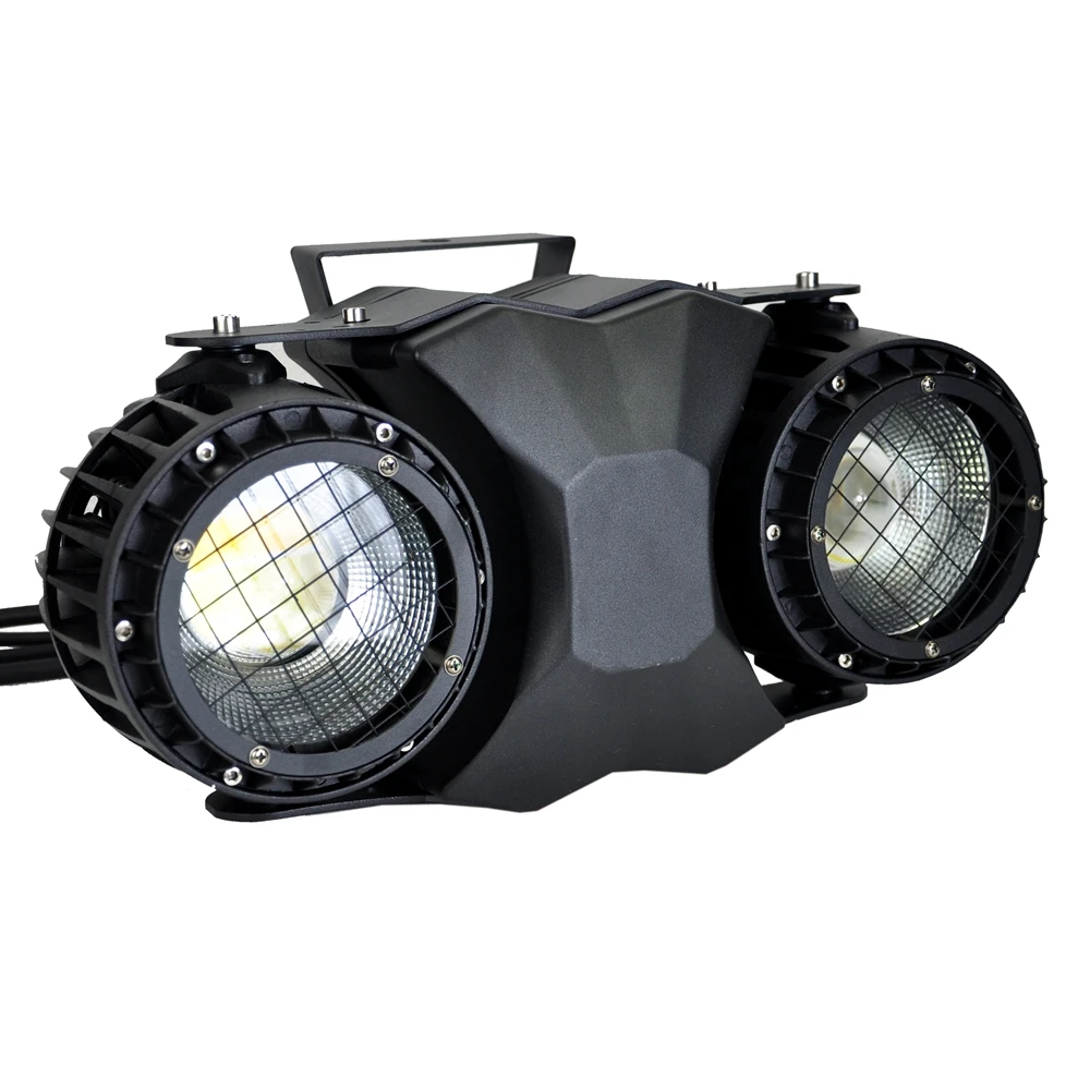 TIPTOP 2x100W Outdoor Led Blinder Light Warm White Cool White DMX512 Control Waterproof Audience Light Aluminum Shell