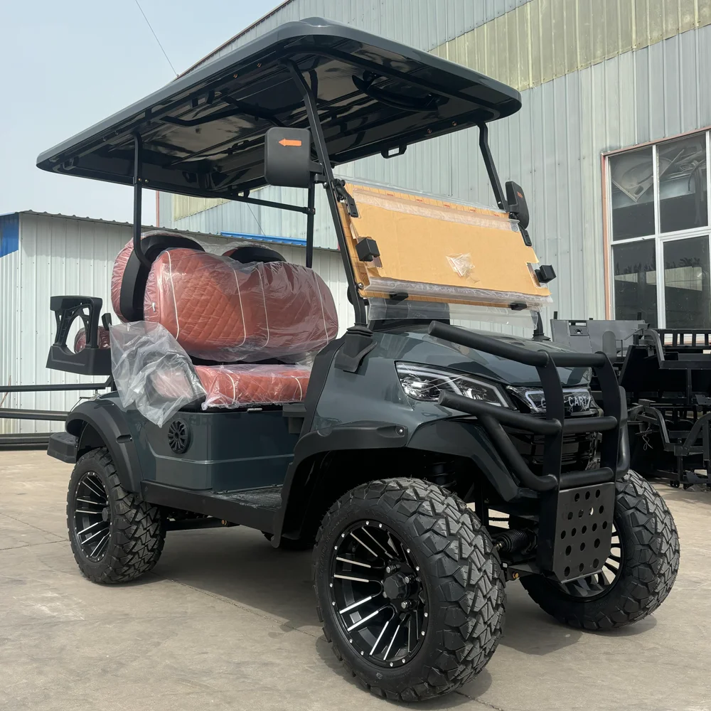 2025 طاقة جديدة 2 4 6 8 مقاعد مخصصة 48/60/72 فولت بطارية أيون الليثيوم مرتفعة على الطرق الوعرة لمشاهدة معالم المدينة حافلة عربة جولف كهربائية