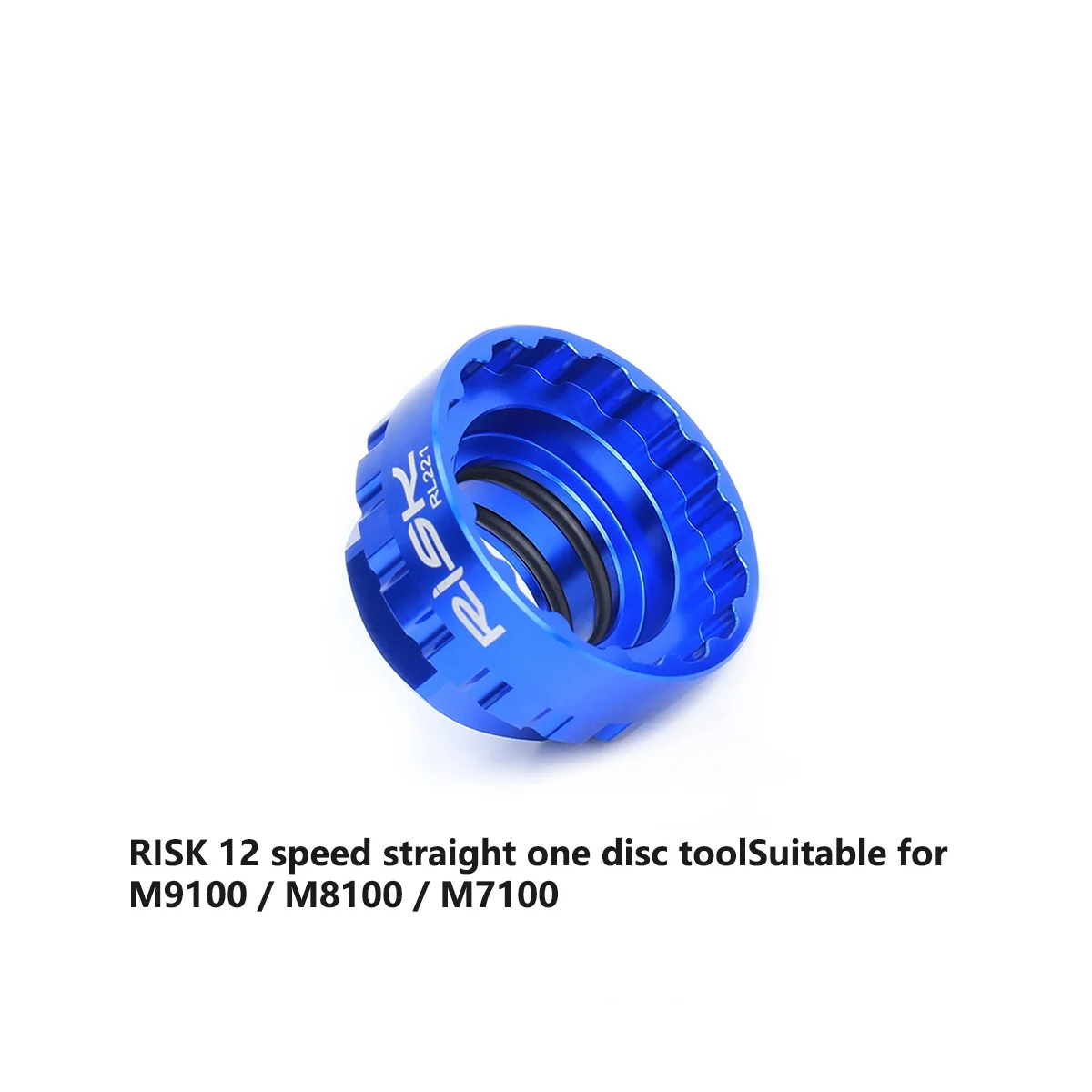 RISK RL221 Bike Direct Mount Repair Tool Crankset 12 Seconds Bike Chainring Installation Tool for Shimano M7100-M9100 Blue