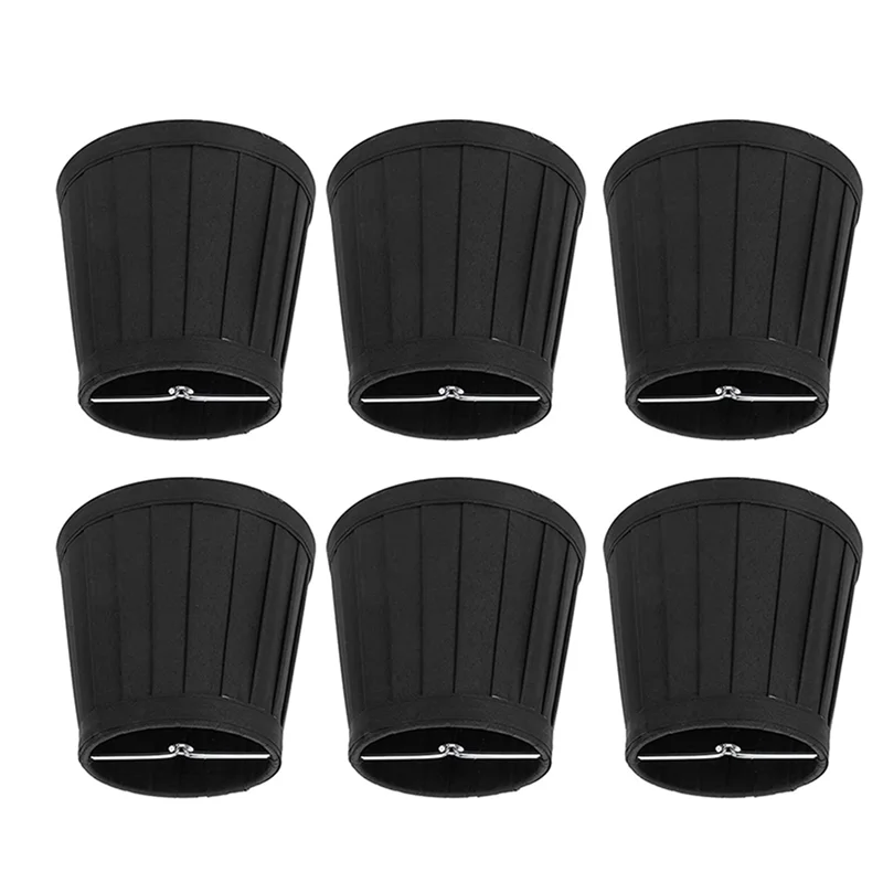 AB42-Clip On Lampshades Candle Chandelier Lampshades For Ceiling Pendant Light Table Lamp Floor Light 12 Pcs Black