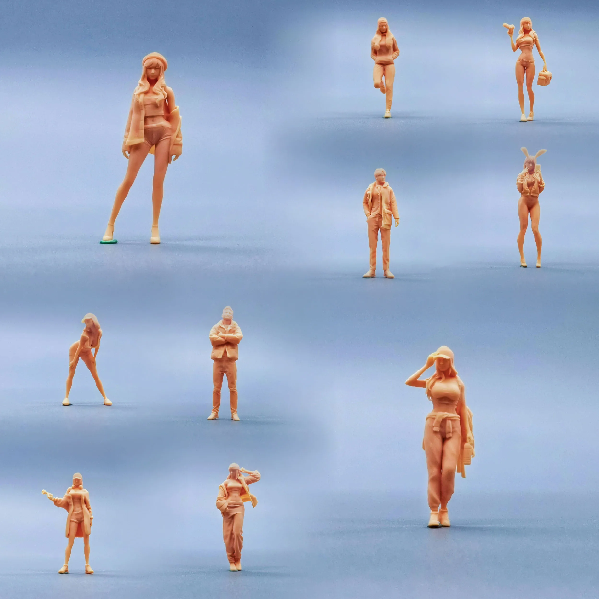 1/64 1/43 Figurines Scale Model Resin  Limited Edition Discount Gift Package Uncolored Miniatures Diorama Hand-painted W125 W134