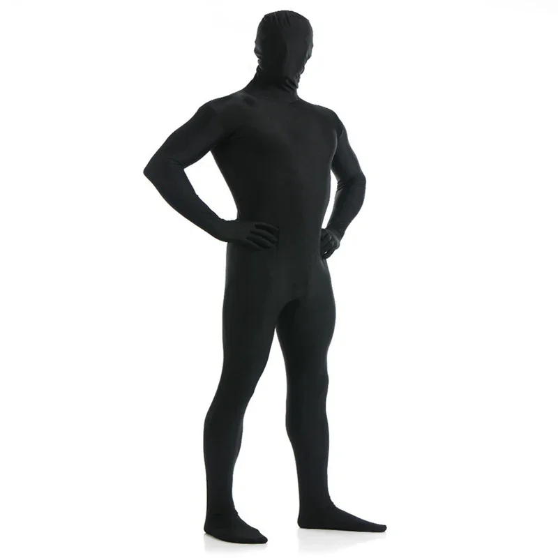 Ainclu Kid Adult Spandex Zentai Halloween Carnival Theme Party Cosplay Costume Full Body Back Zipper Stretchy Tight Suit