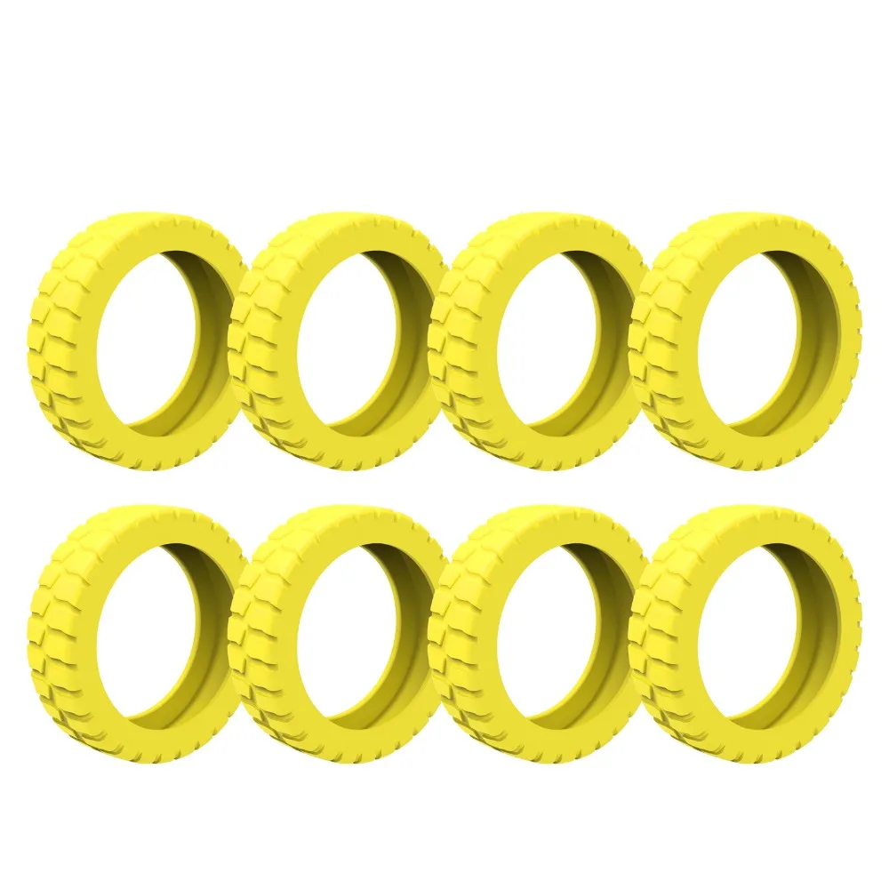 8PCS Silicone Luggage Wheels Protector Reduce Noise with Silent Sound Trolley Box Casters Cover Reduce Wheel Wear