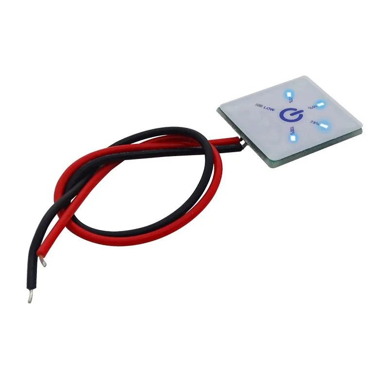 Mini Battery Capacity Indicator 1S-5S Li-ion/4S LiFePO4/12V Lead Acid | Undervoltage Warning LED Power Display for RC/Drone/Car