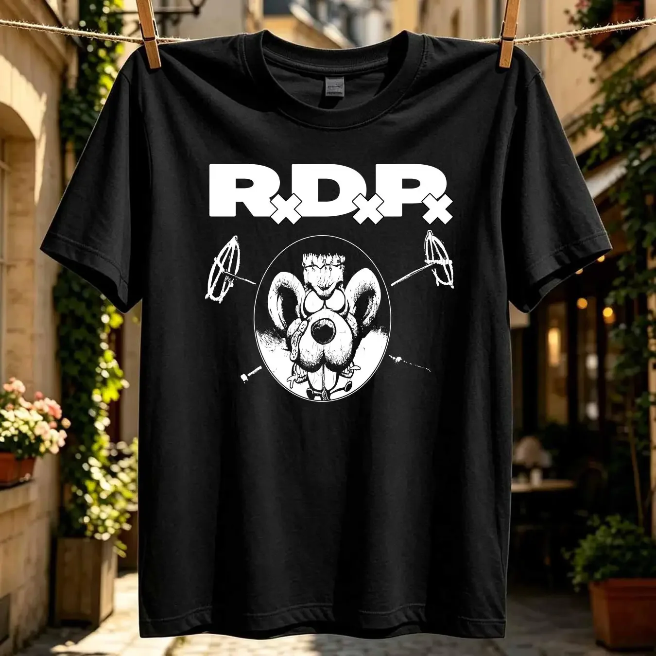 washed T Shirt Vintage Ratos De Porao Mens Small Black Thrash Anarco Punk Band RDP long or short sleeves vintage Washed