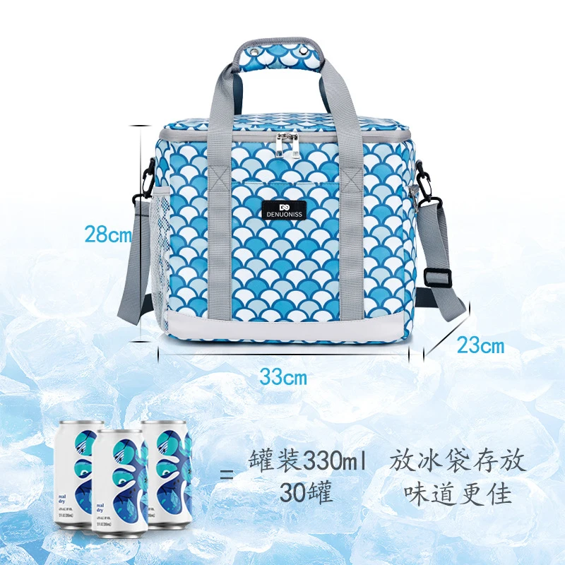 Trolis' new Oxford cloth insulation bag Outdoor picnic portable lunch bag cross-border insulated cooler bag wholesale