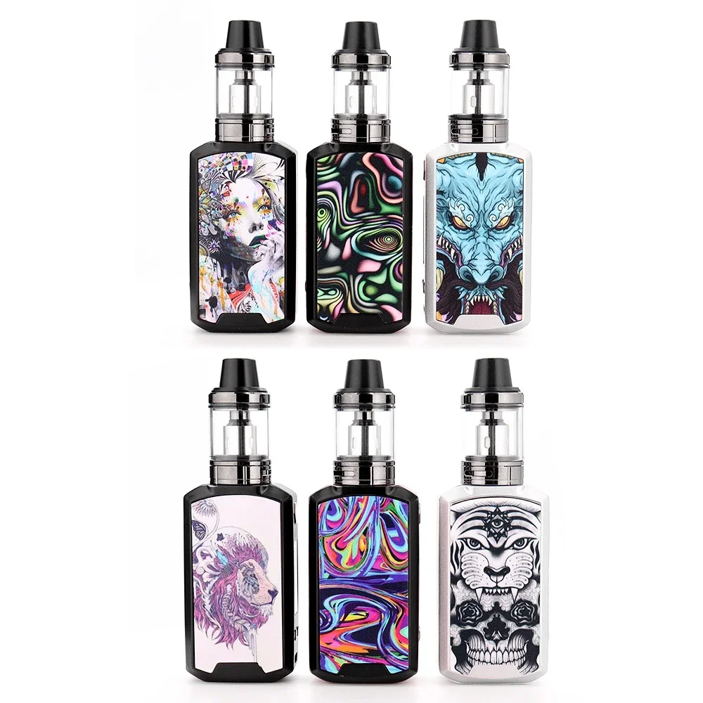 E-Cigarette Vaporizer 80W Box Mod Vape Pod Kit  2.5ml Tank OLED Device 2200MAh Build-in Battery Electronic Cigarette Smoke Vaper