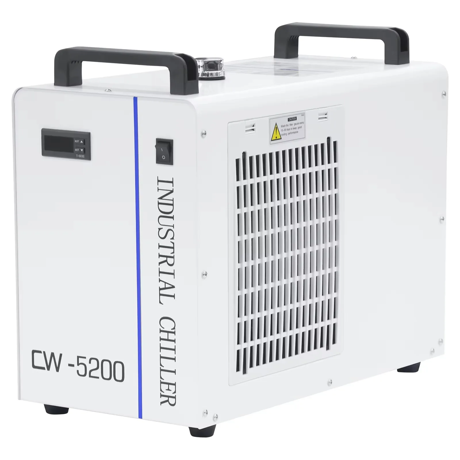 Industry Air Water Chiller for CO2 Laser Engraving Cutting Machine|SIHAO CNC Laser Engraving Machine CW-3000 CW-5000 CW-5200 Chiller Thermolysis Industrial Water Cooler Laser Tube Cooling