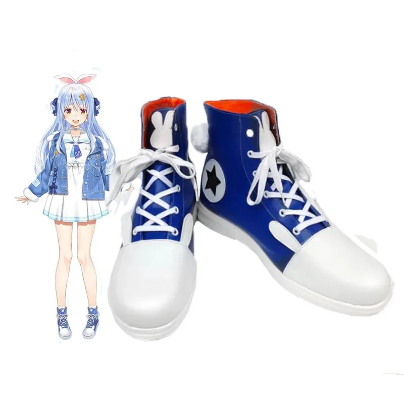 qq681Аниме Hololive VTuber Rabbit Shu Yamino Косплей Необычные вечерние Хэллоуин Карнавал Симпатичная спортивная обувь Повседневные ботинки
