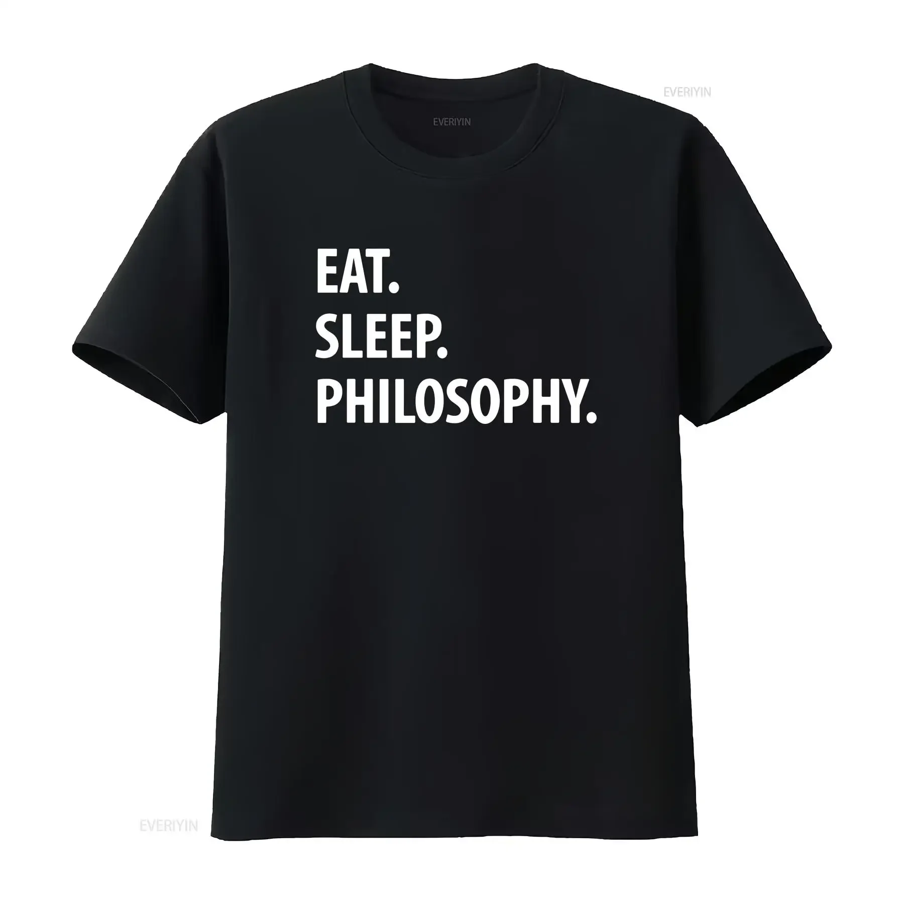 EAT SLEEP PHILOSOPHY T SHIRT critical theory Sartre Nietzsche Marx degree vintage Washed Top For Everyday Wear designer clothes