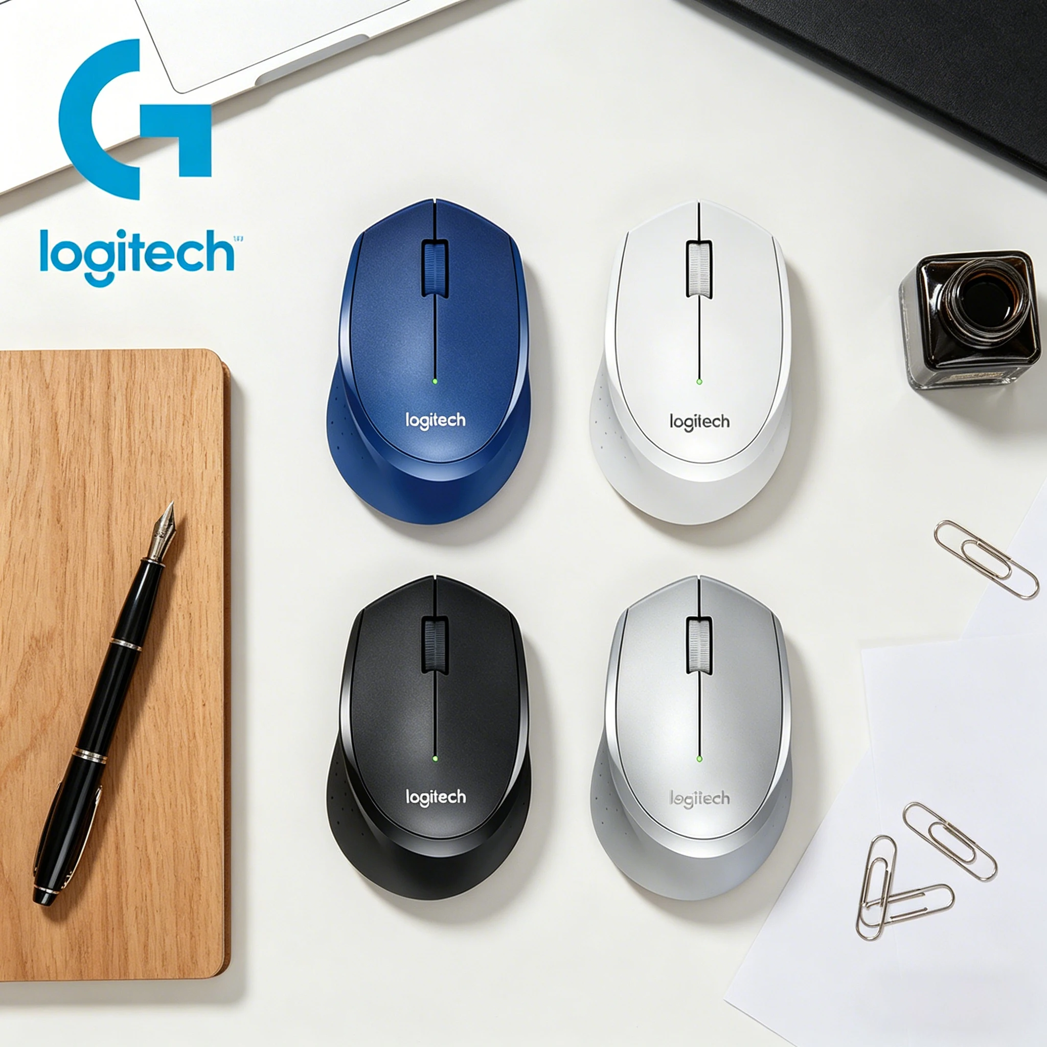 

Беспроводная Bluetooth-мышь Logitech M330, бесшумная, для офиса, дома, компьютера, ноутбука, M650/M650L/M750, бесшумная беспроводная мышь