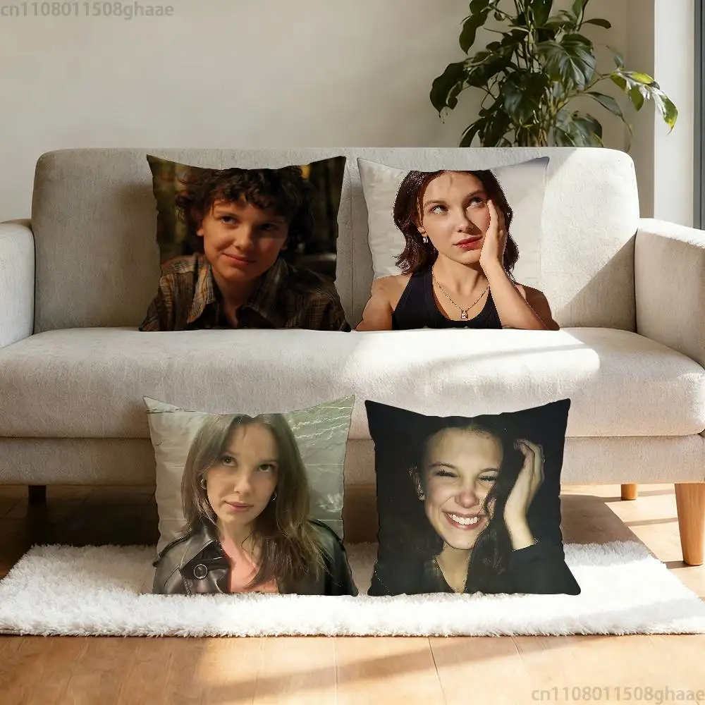 

Millie Brown Stranger Pillow Case Pillow Case Living Room Sofa Cushion Cover Suitable For Home Bedroom Room Decoration