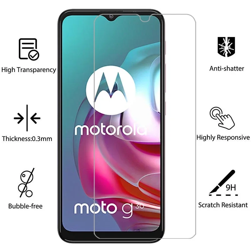 واقي شاشة من الزجاج المقسى لهاتف موتورولا موتو g30 على motog30 g 30 30 30g 6.5 طبقة أمان motorolag30 moto30g