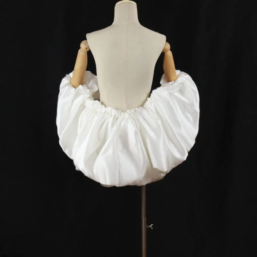 Fashion detachable Satin Ruffle Shawl Stretchyle Elastic Satin Bridal Shawl ruffled pleated Bridal Shawl Evening Event