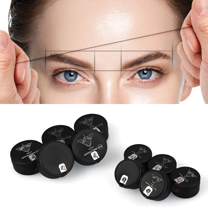 

AIMOOSI 20M Microblading Mapping String for Eyebrow Dyeing Liner Thread Semi Permanent Makeup Positioning Measure Tool